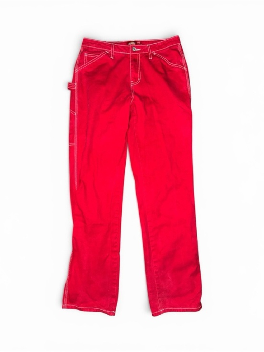Dickies Women’s Size 3 or 26W Juniors Red Utility Denim 100% Cotton Pants Skater